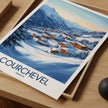 Courchevel Vintage Style Print