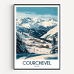 Courchevel Vintage Style Print