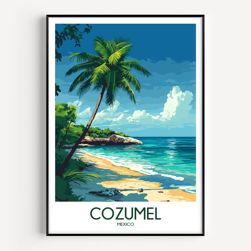 Cozumel Souvenir Poster Print