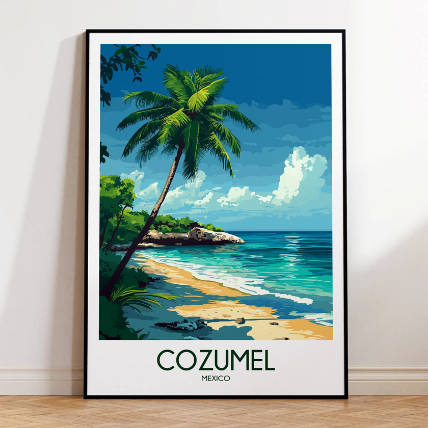Cozumel Vintage Style Print