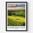 Cranborne Chase Modern Travel Poster