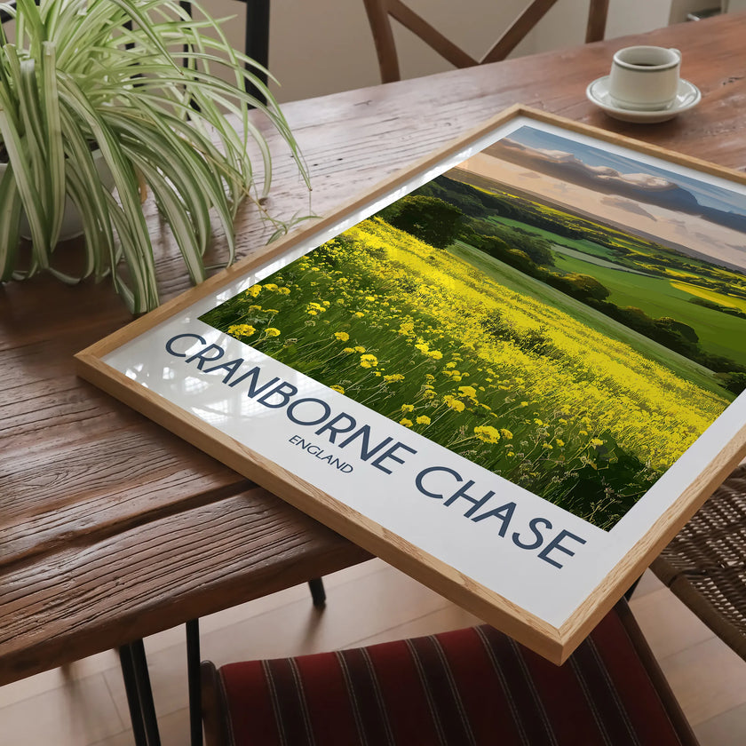Cranborne Chase Retro Travel Illustration