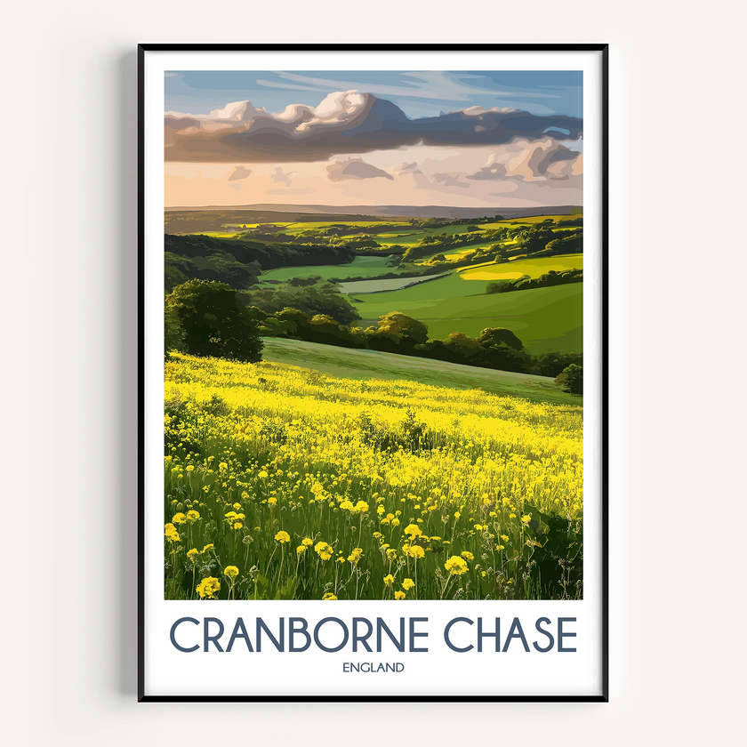 Cranborne Chase Souvenir Poster Print