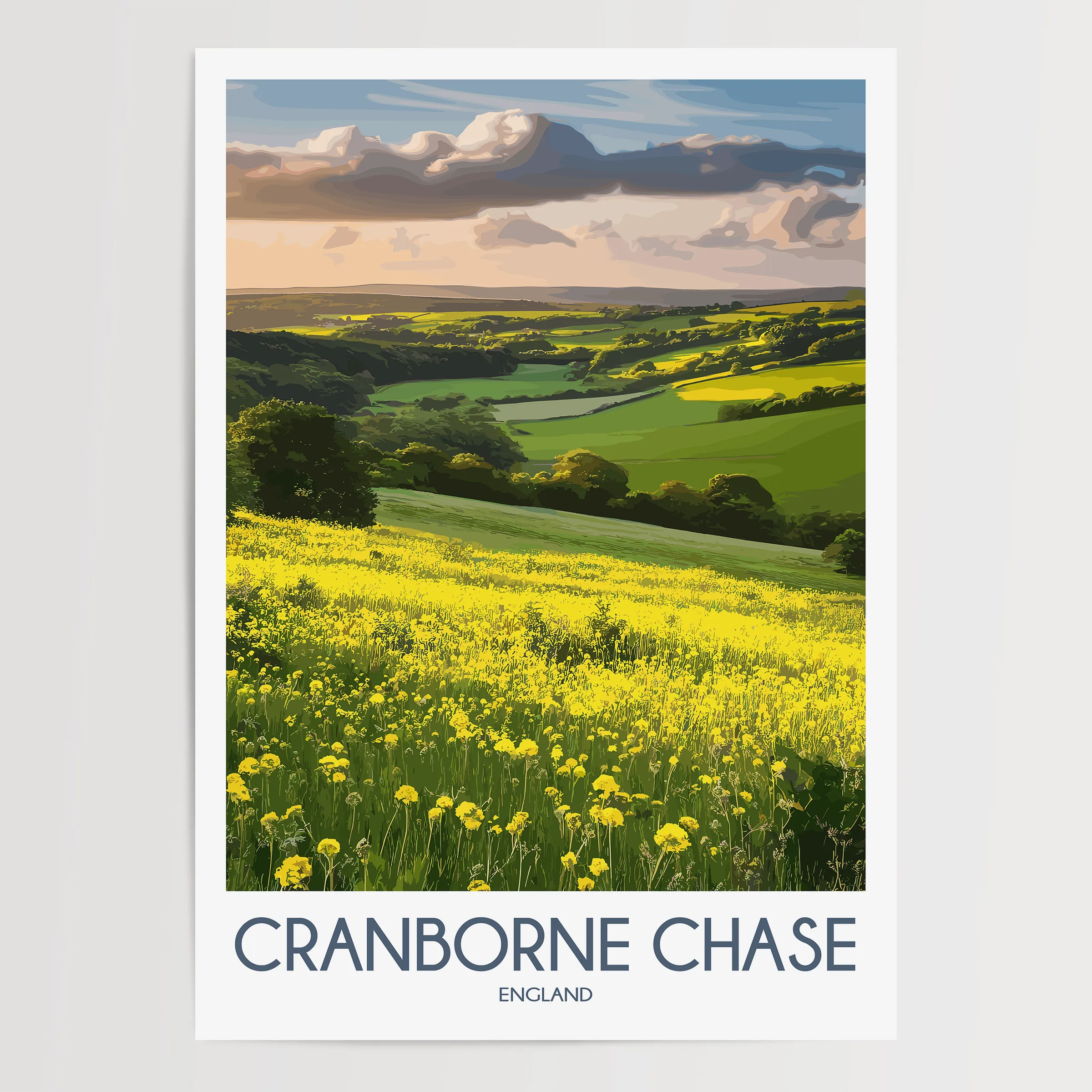 Cranborne Chase Vintage Style Print
