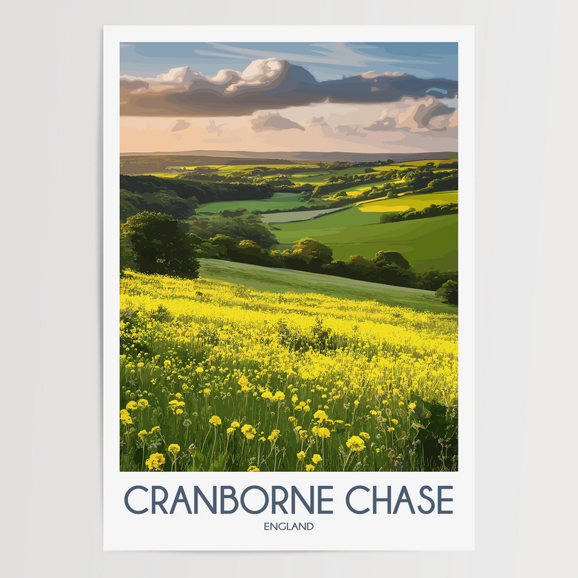 Cranborne Chase Vintage Style Print