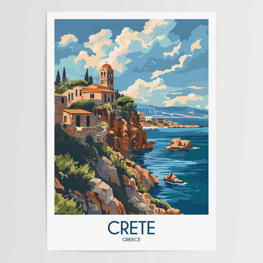 Crete Destination Art Gift