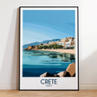 Crete Destination Art Gift