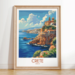 Crete Modern Travel Poster