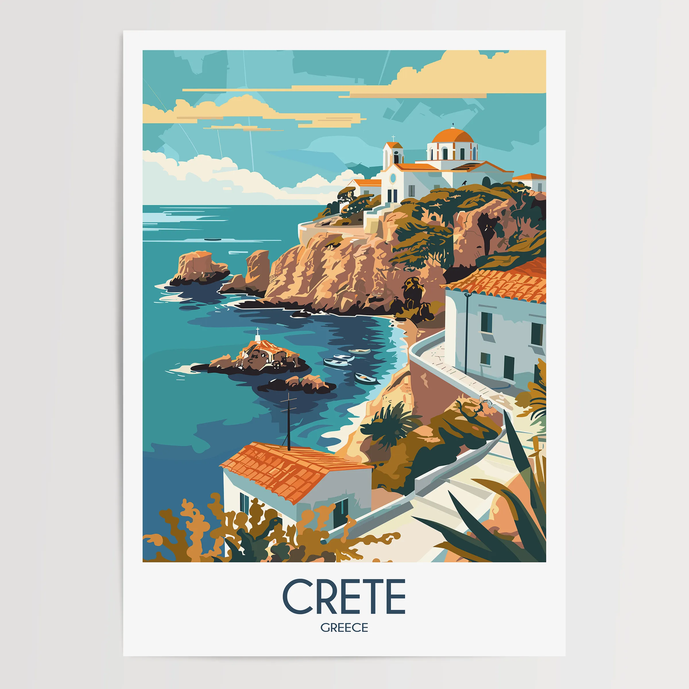 Crete Souvenir Poster Print
