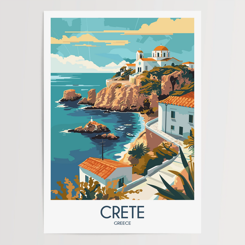 Crete Souvenir Poster Print