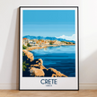 Crete Souvenir Poster Print