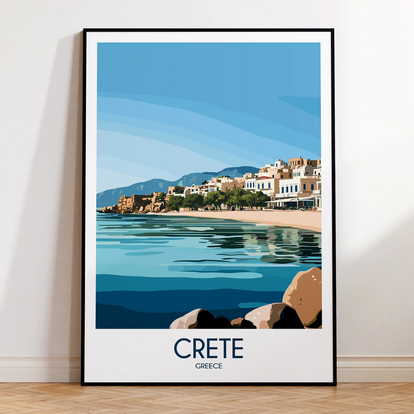 Crete Vintage Style Print