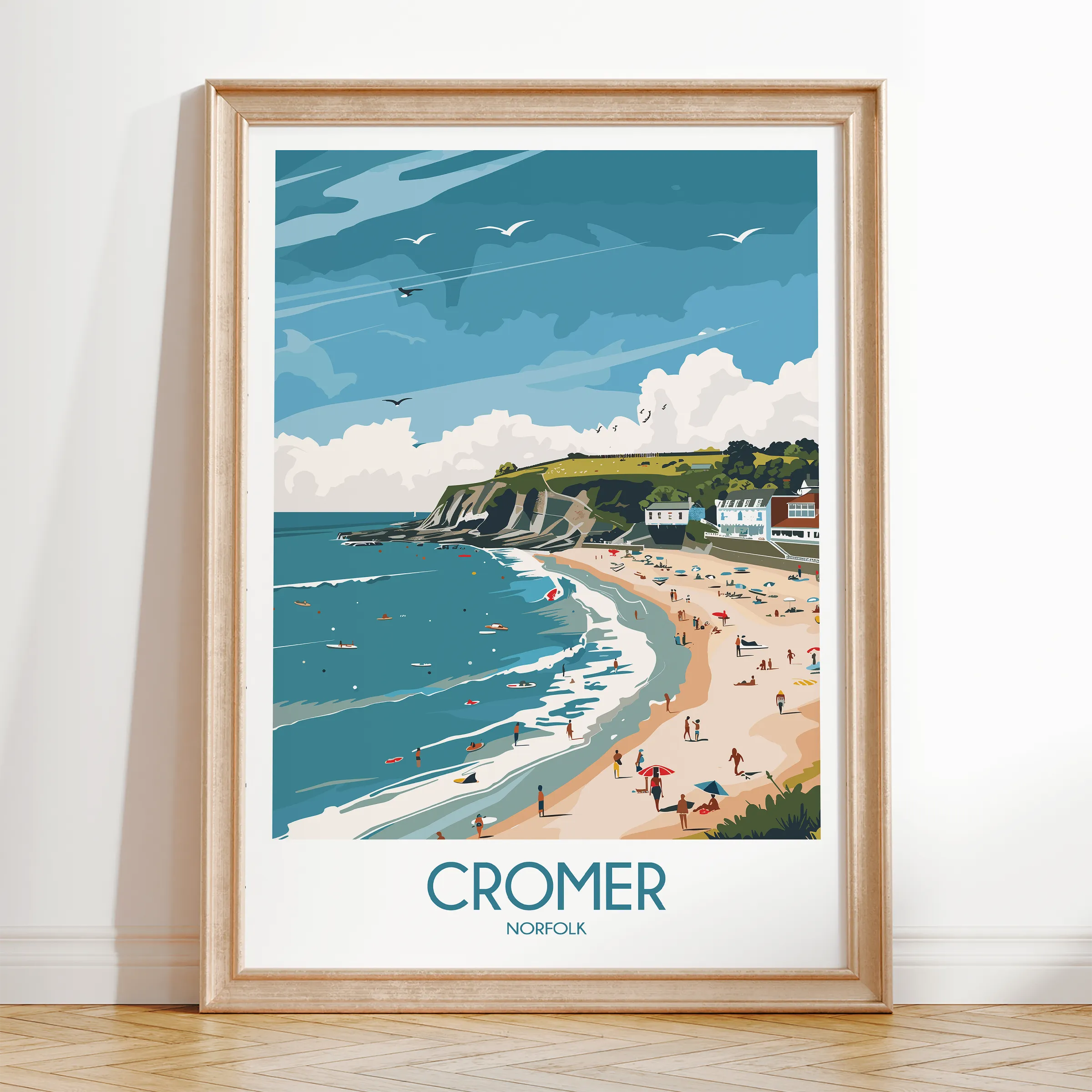 Cromer Vintage Style Print