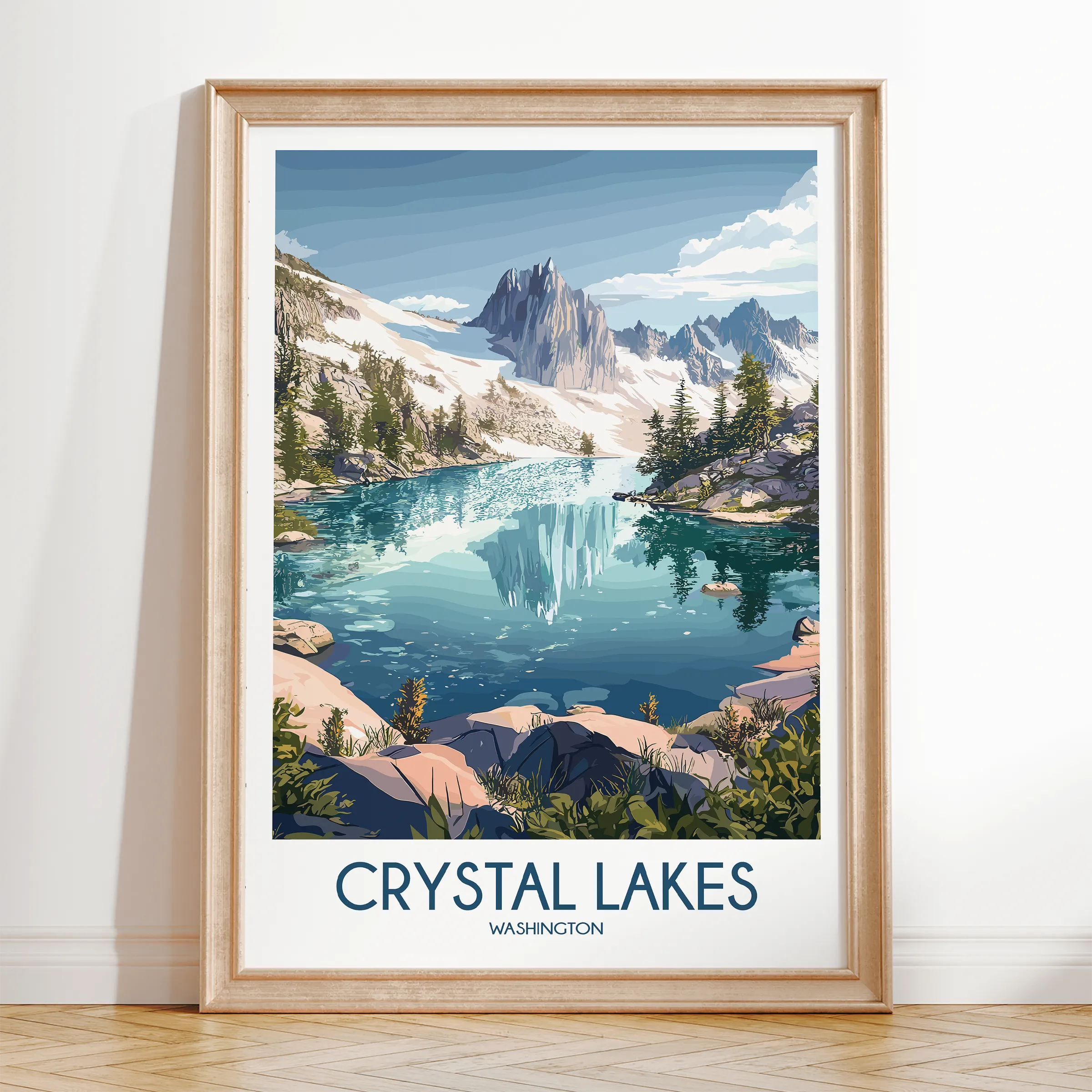 Crystal Lakes Destination Art Gift