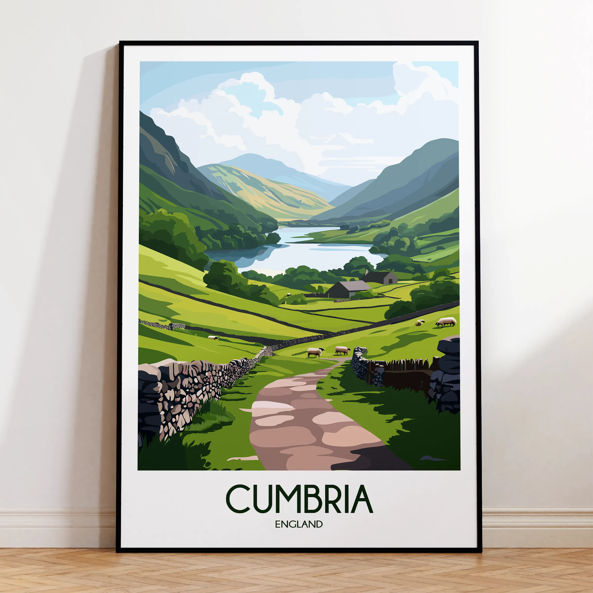 Cumbria Destination Art Gift