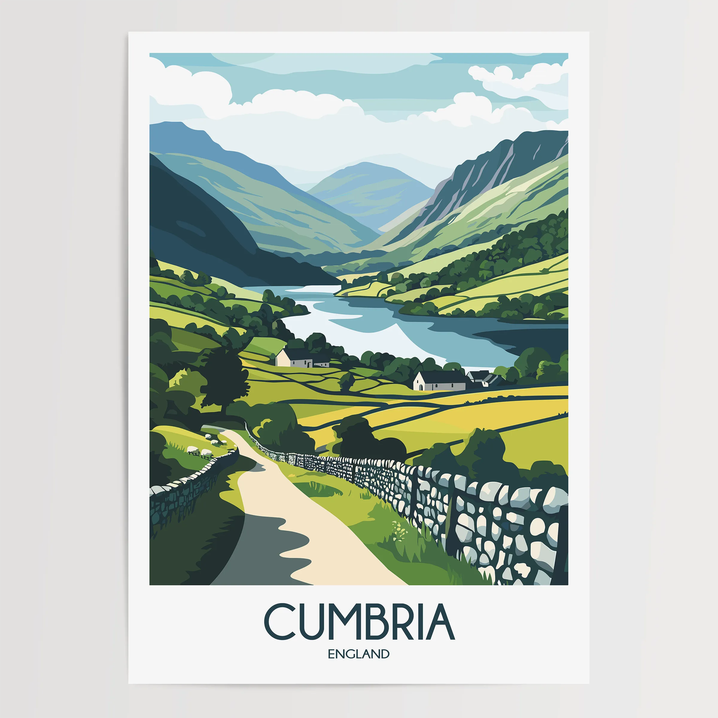 Cumbria England Gallery Quality Print