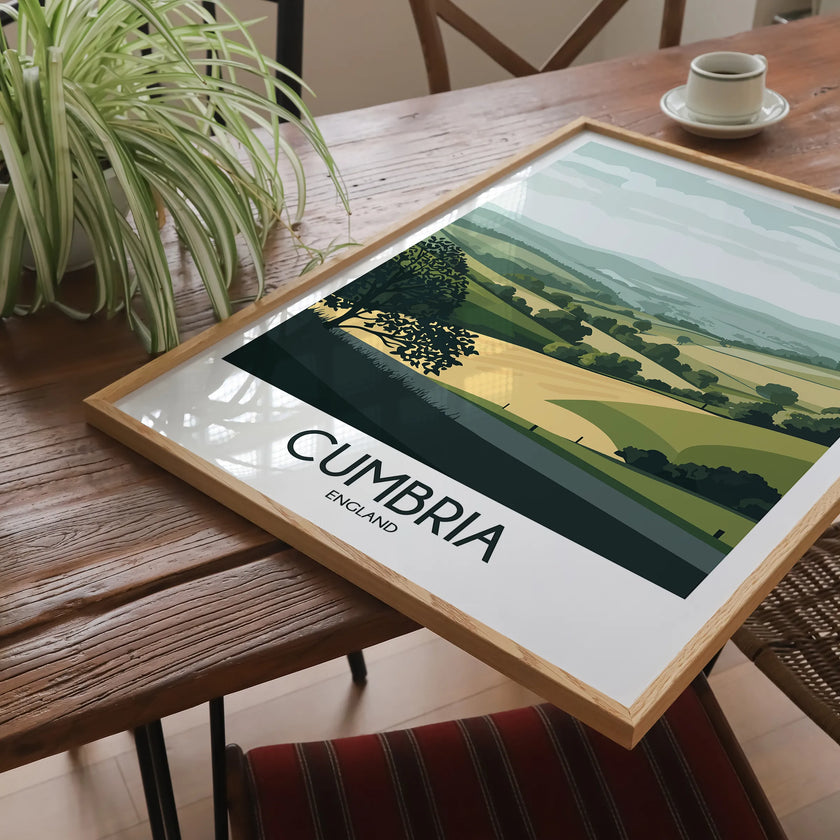 Cumbria Modern Travel Poster