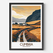 Cumbria Modern Travel Poster