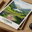 Cumbria Retro Travel Illustration