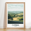 Cumbria Retro Travel Illustration