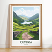 Cumbria Souvenir Poster Print