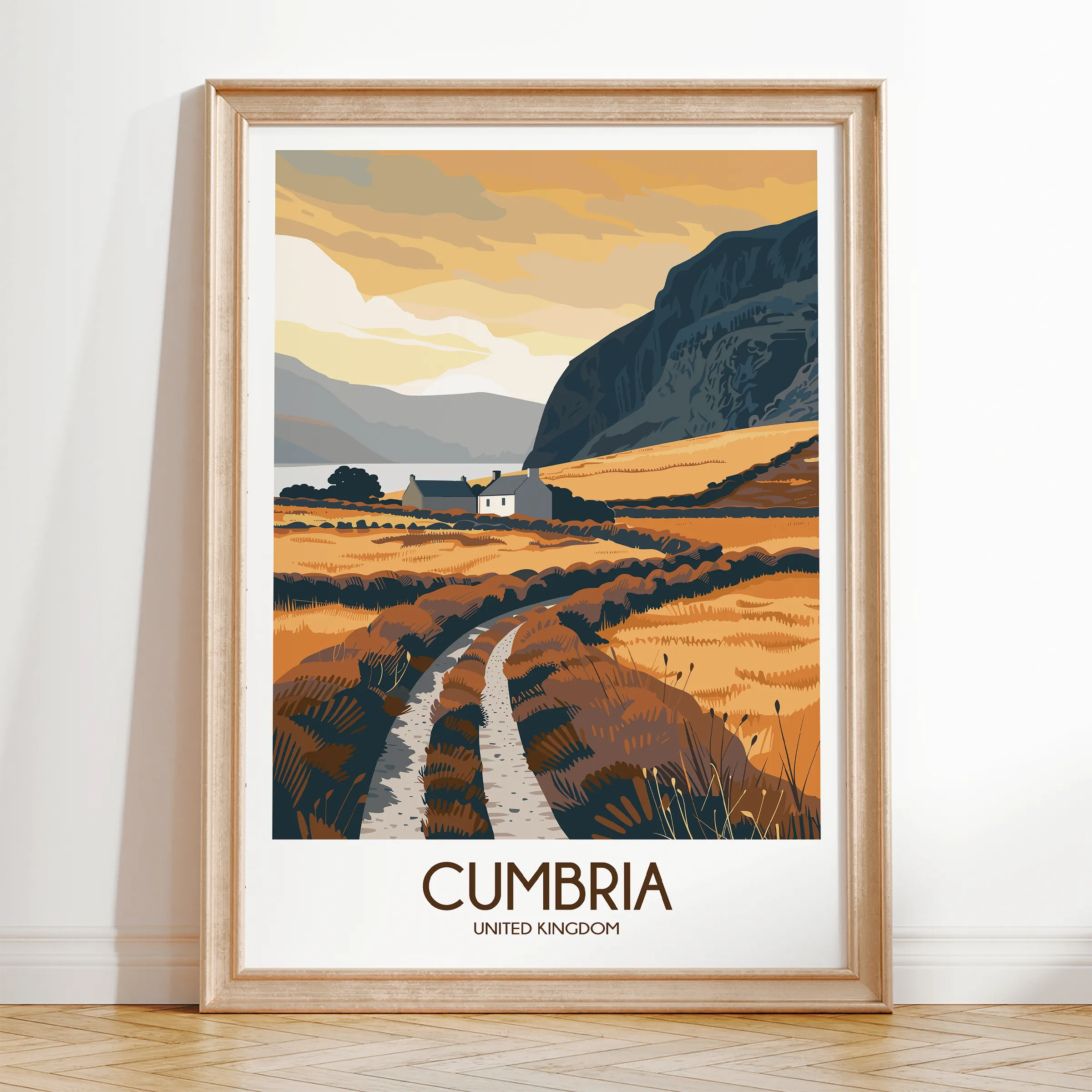 Cumbria Souvenir Poster Print