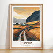 Cumbria Souvenir Poster Print