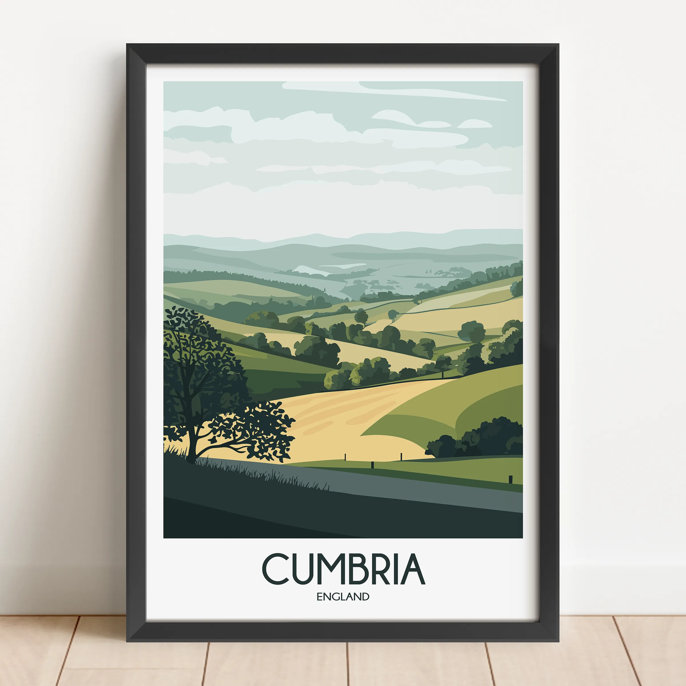 Cumbria Vintage Style Print