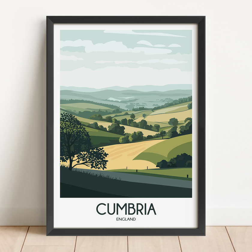 Cumbria Vintage Style Print