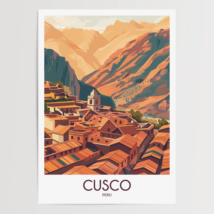 Cusco Modern Travel Poster