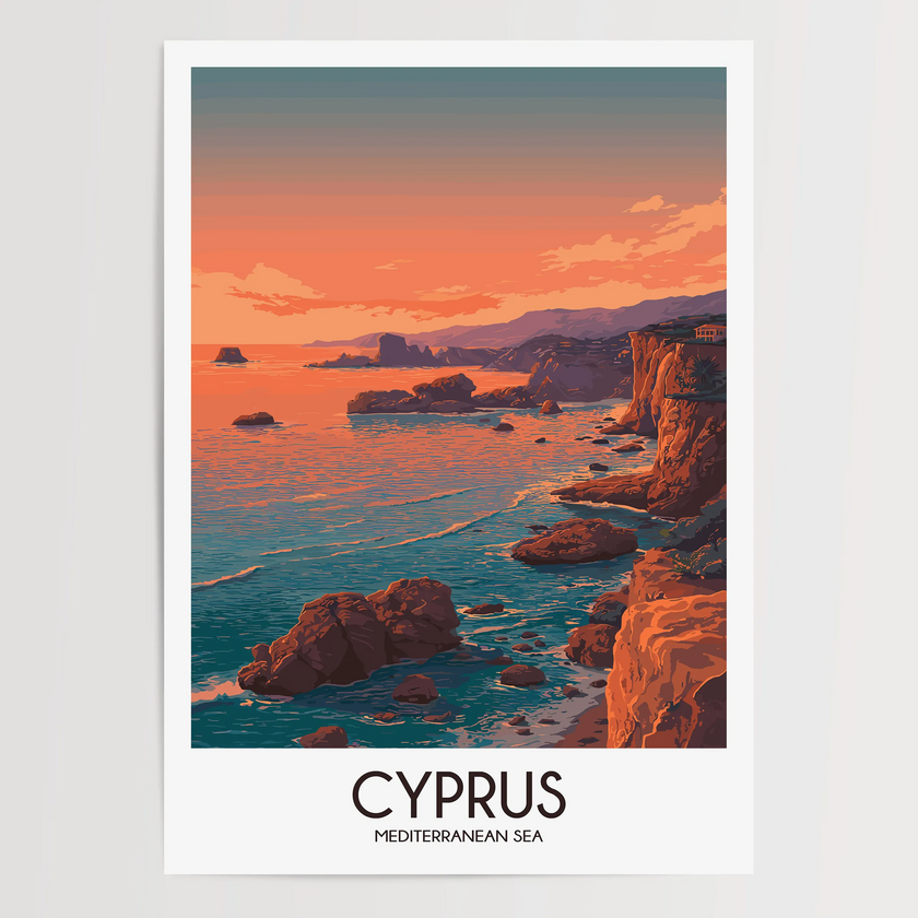 Cyprus Destination Art Gift