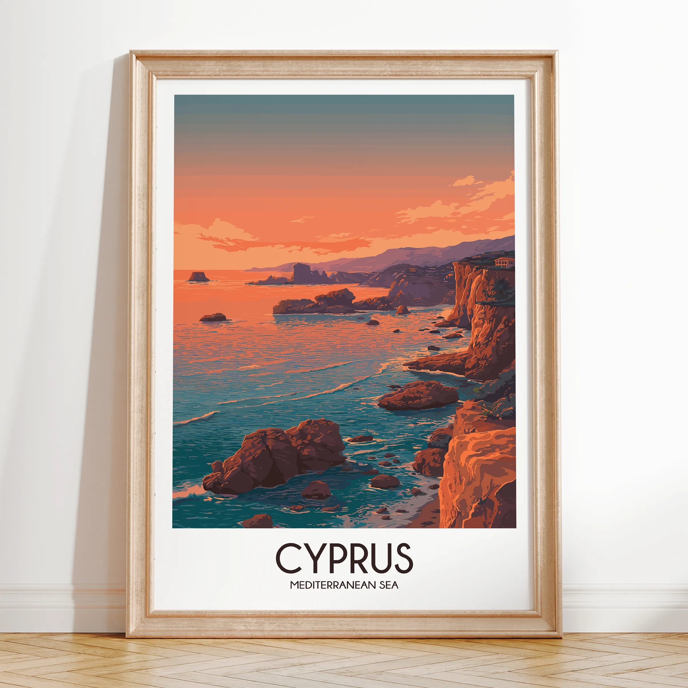 Cyprus Scenic Landscape Art