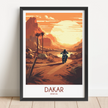 Dakar Modern Travel Poster
