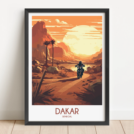 Dakar Modern Travel Poster