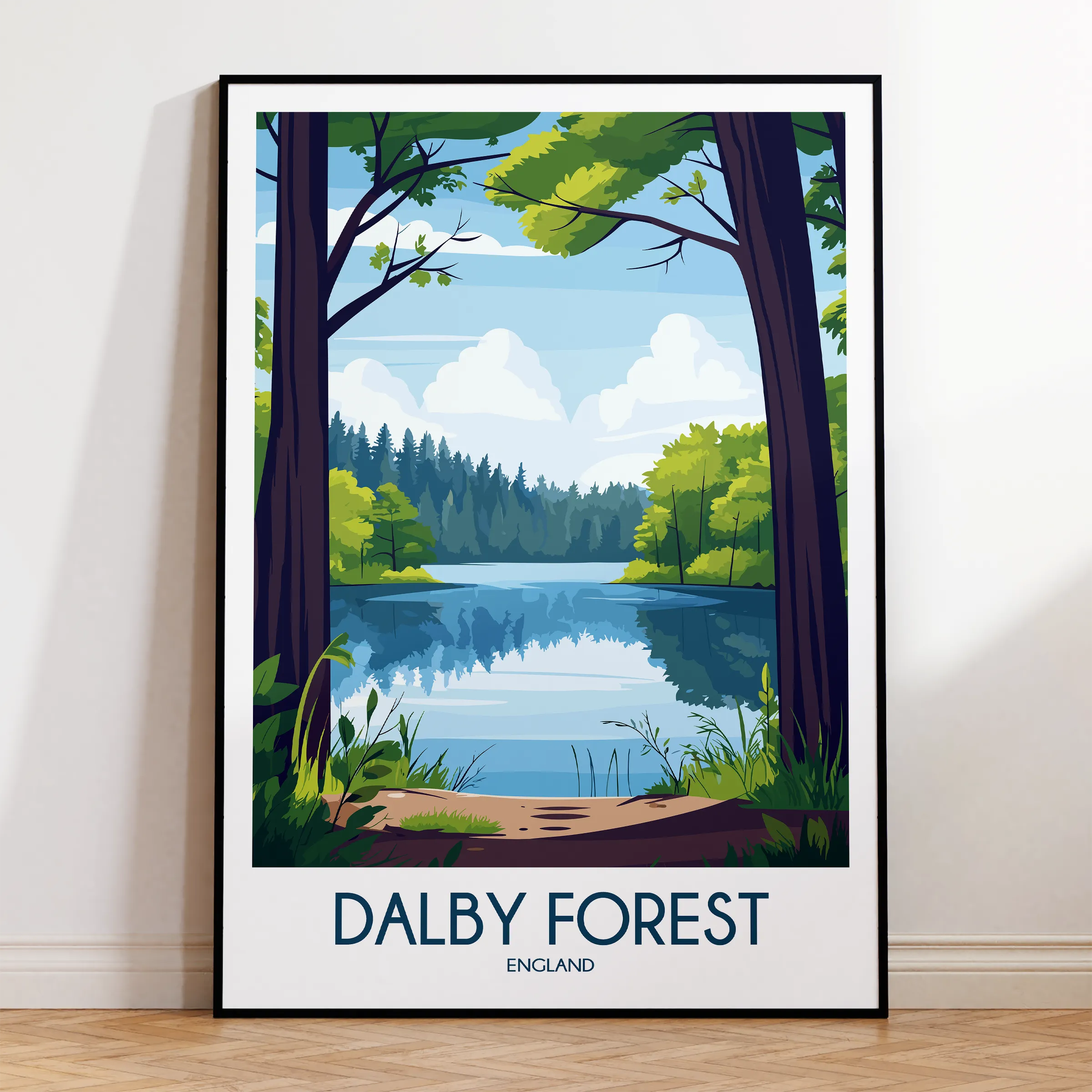 Dalby Forest Minimalist Wall Art