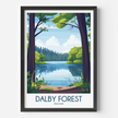 Dalby Forest Modern Travel Poster