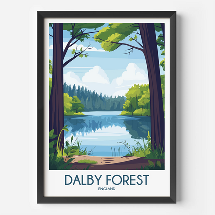 Dalby Forest Modern Travel Poster