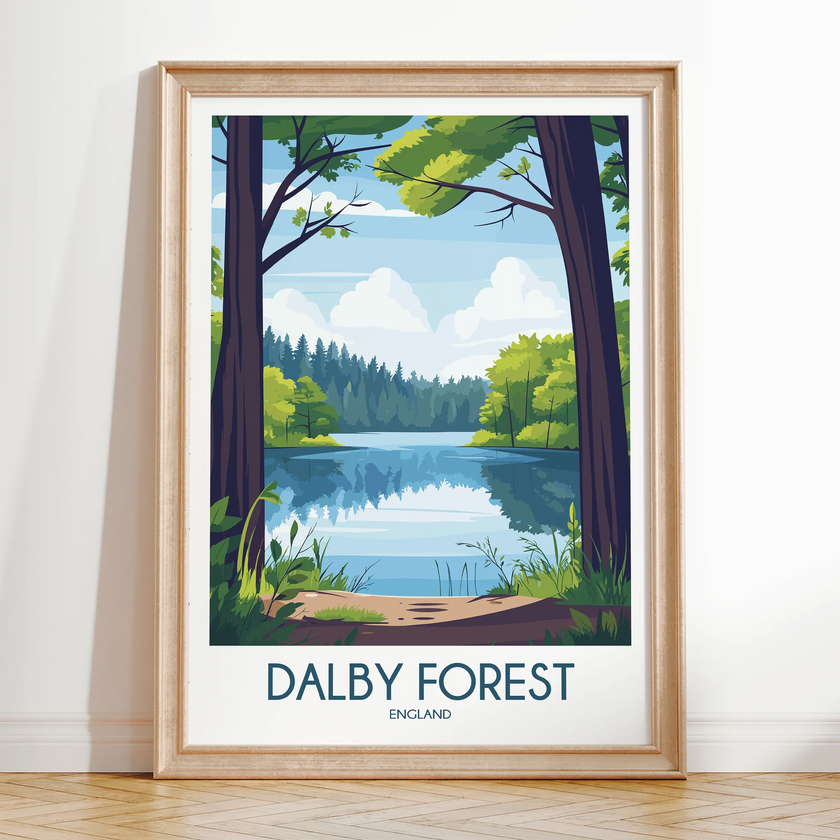 Dalby Forest Scenic Landscape Art