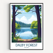 Dalby Forest Souvenir Poster Print