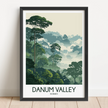 Danum Valley Modern Travel Poster