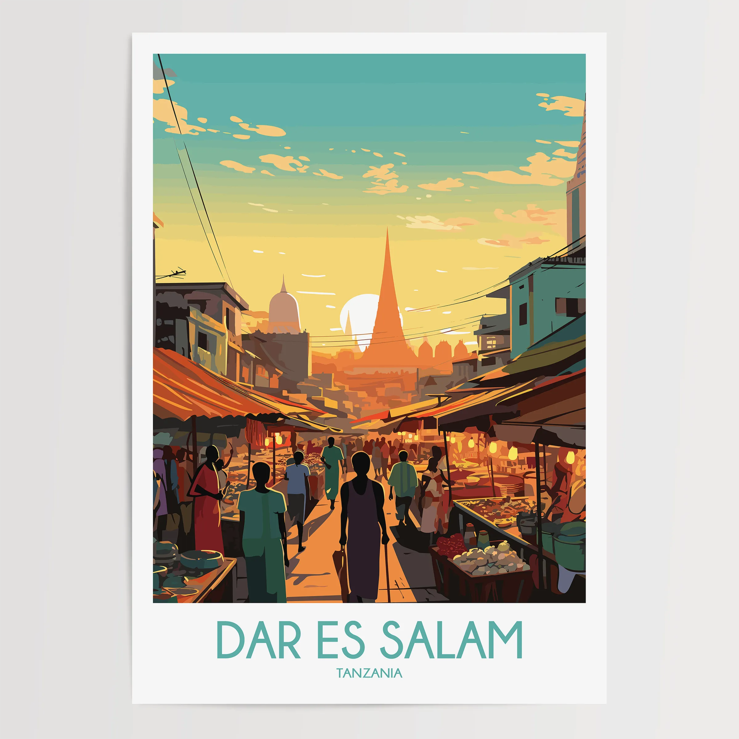 Dar Es Salam Destination Art Gift