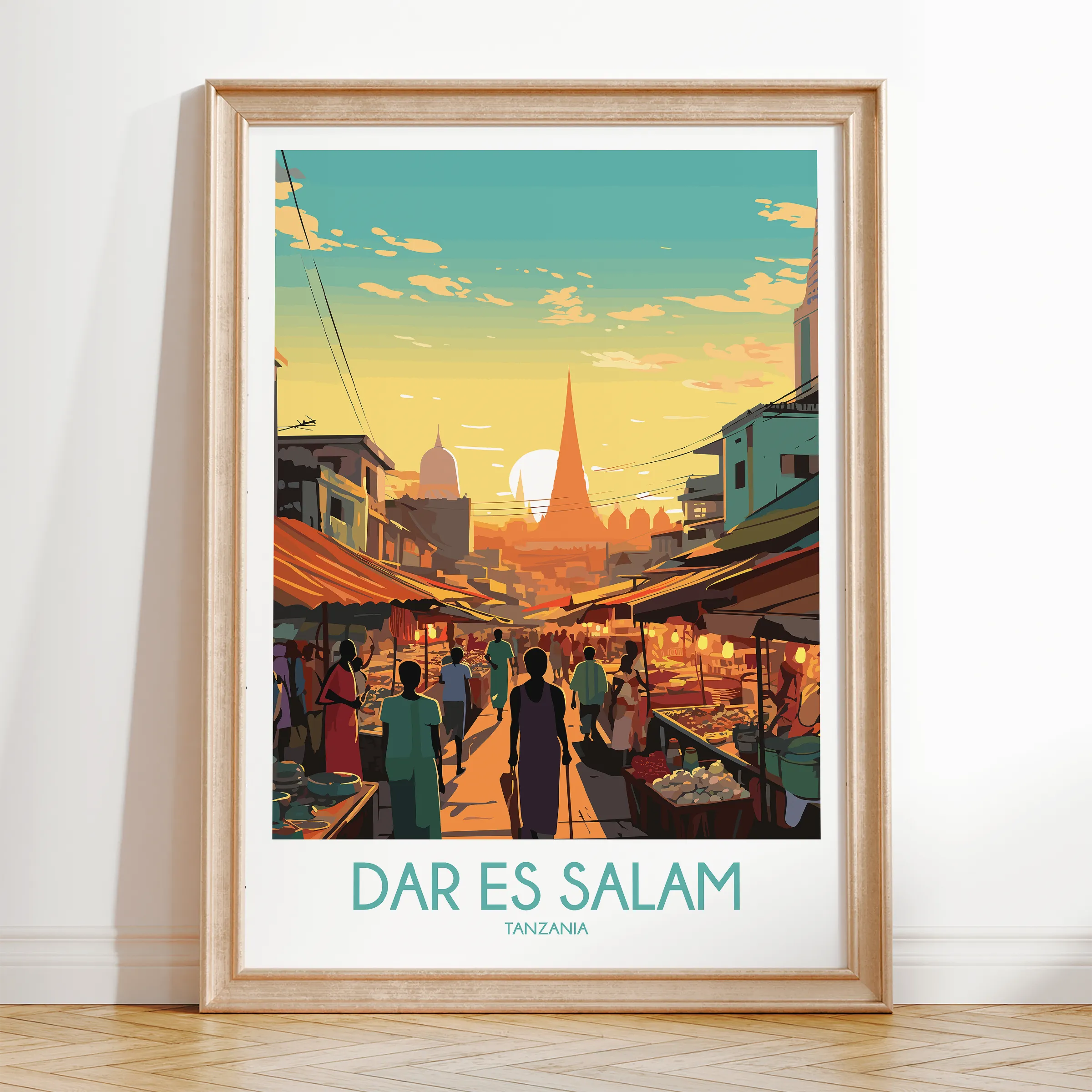 Dar Es Salam Minimalist Wall Art