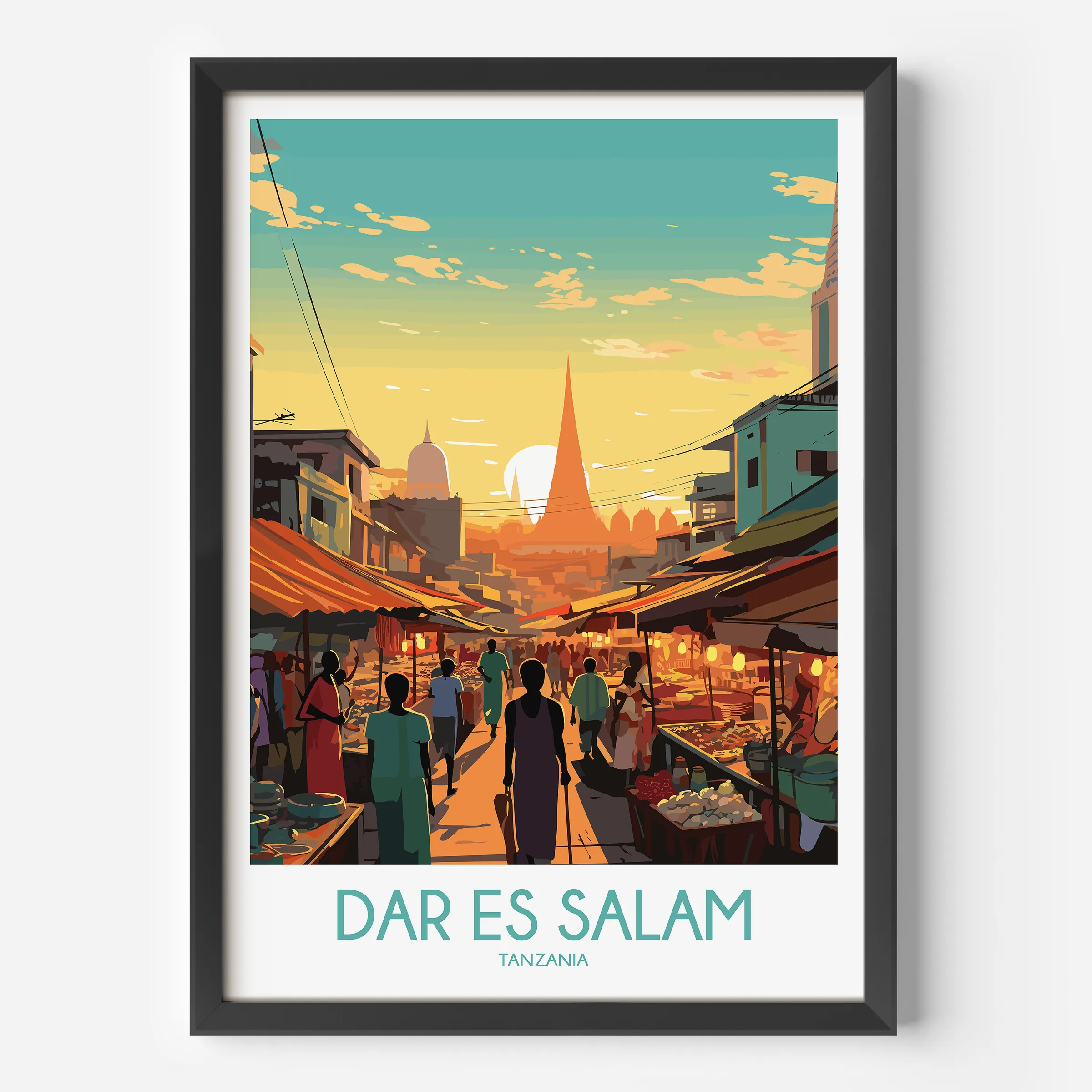 Dar Es Salam Souvenir Poster Print