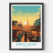 Dar Es Salam Souvenir Poster Print