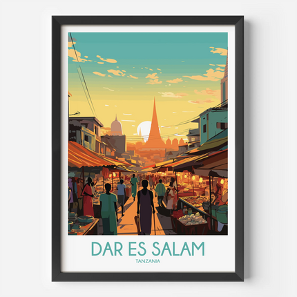 Dar Es Salam Souvenir Poster Print