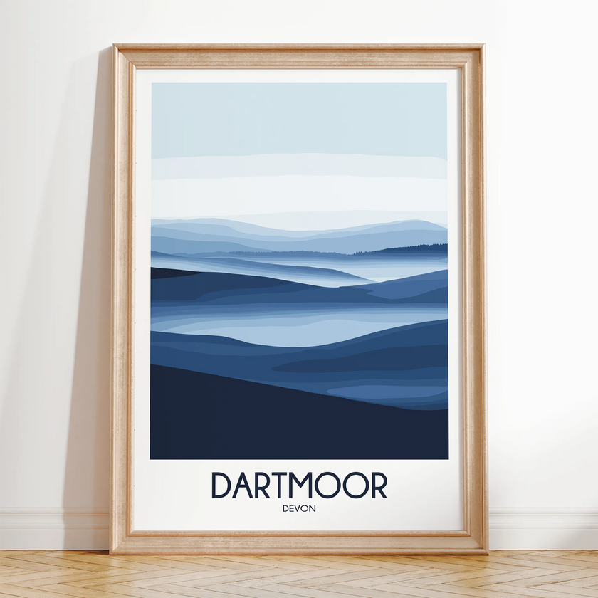 Dartmoor Modern Travel Poster