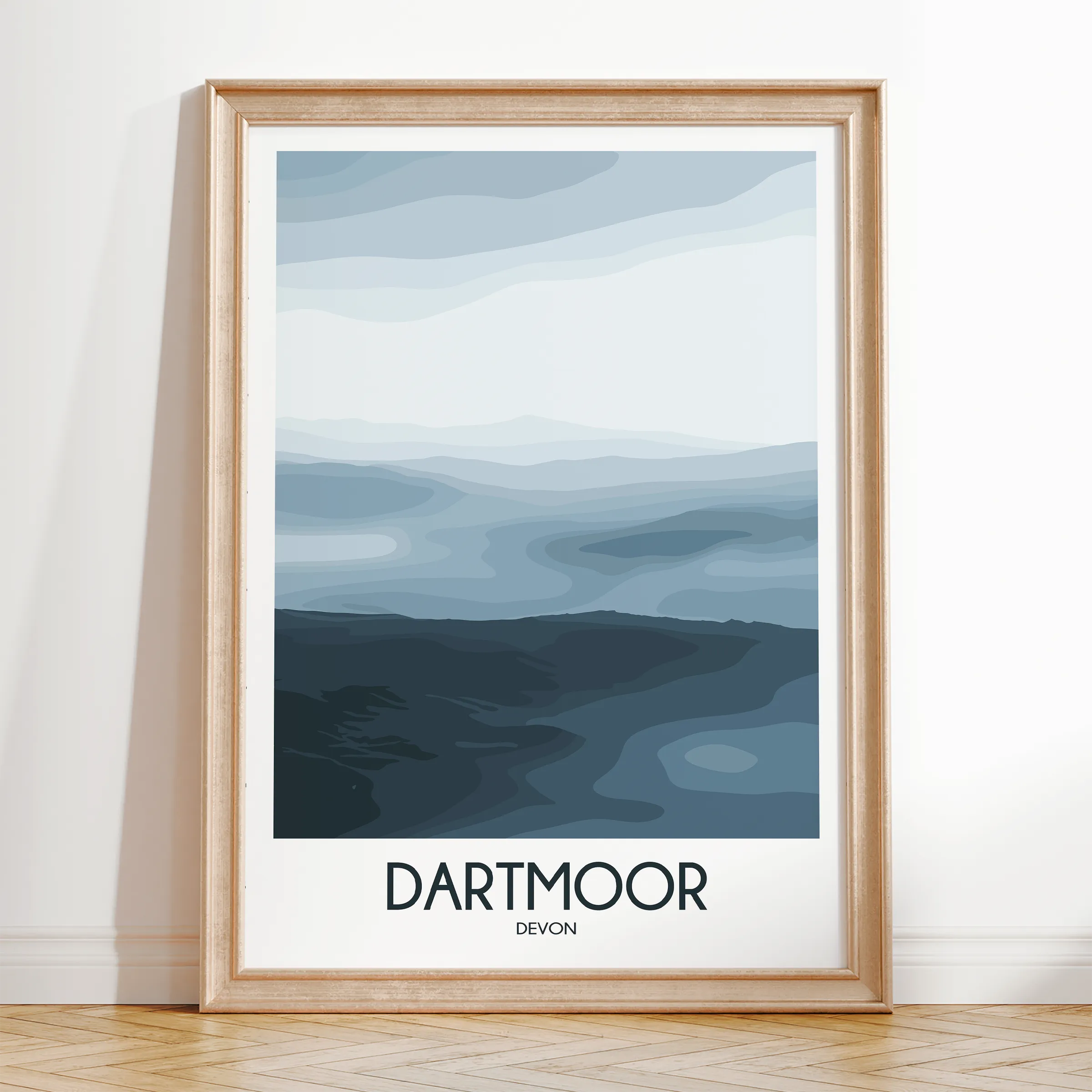 Dartmoor Modern Travel Poster