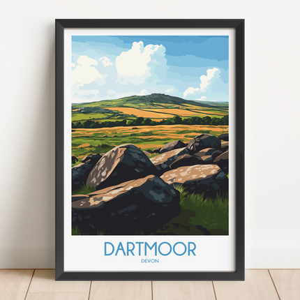 Dartmoor Modern Travel Poster