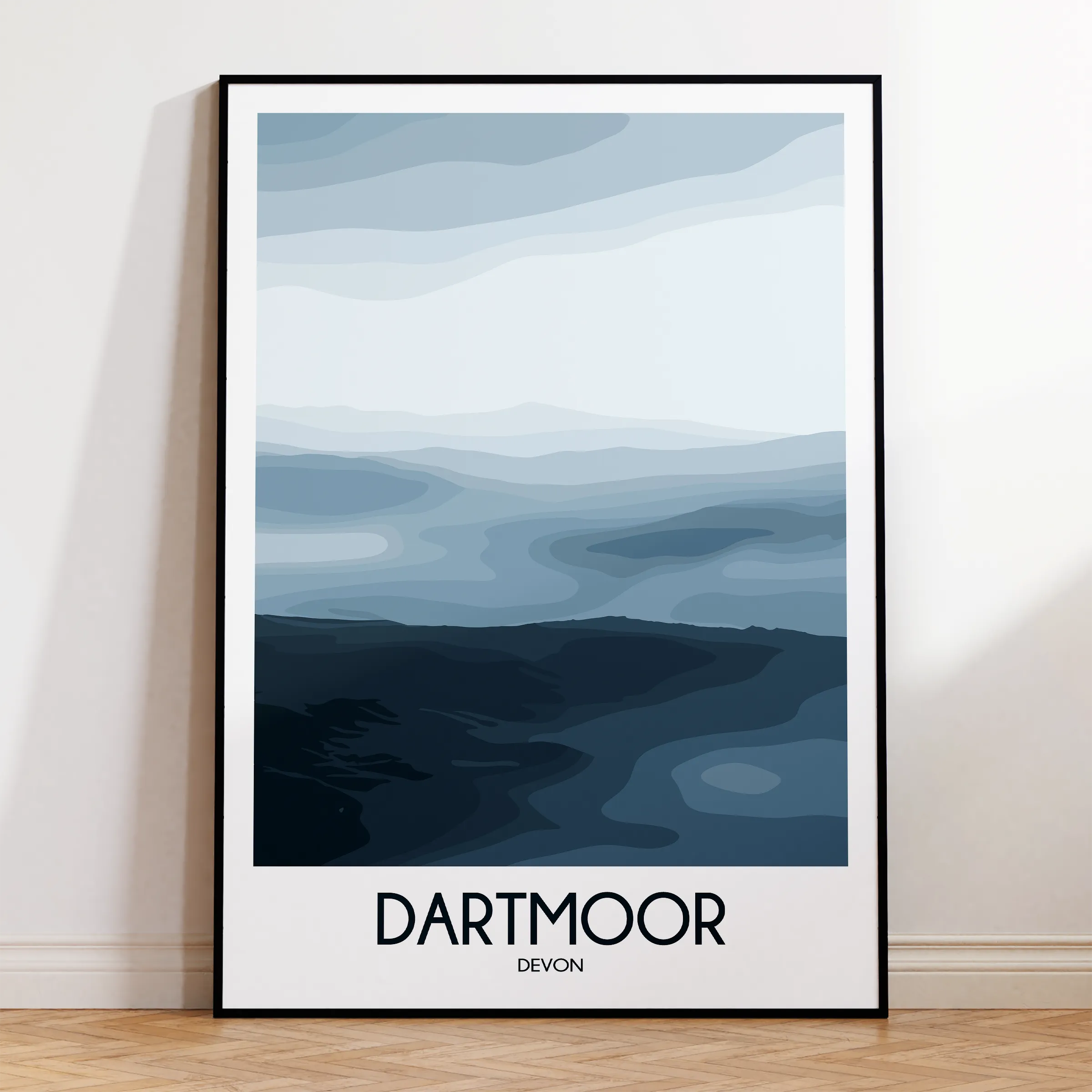 Dartmoor Retro Travel Illustration
