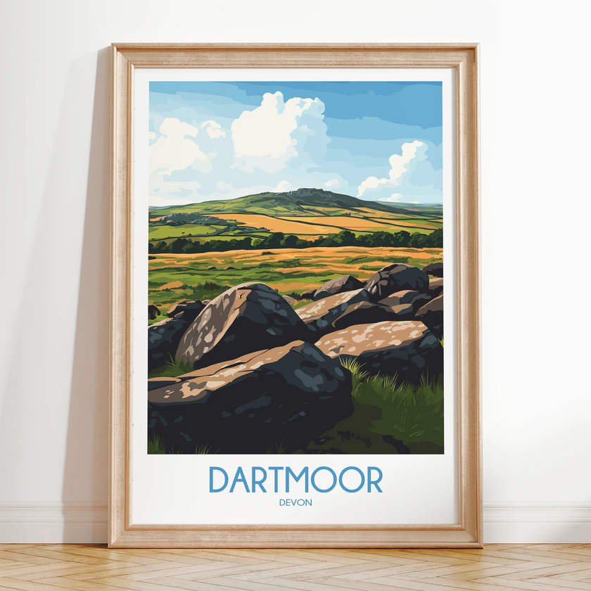 Dartmoor Vintage Style Print